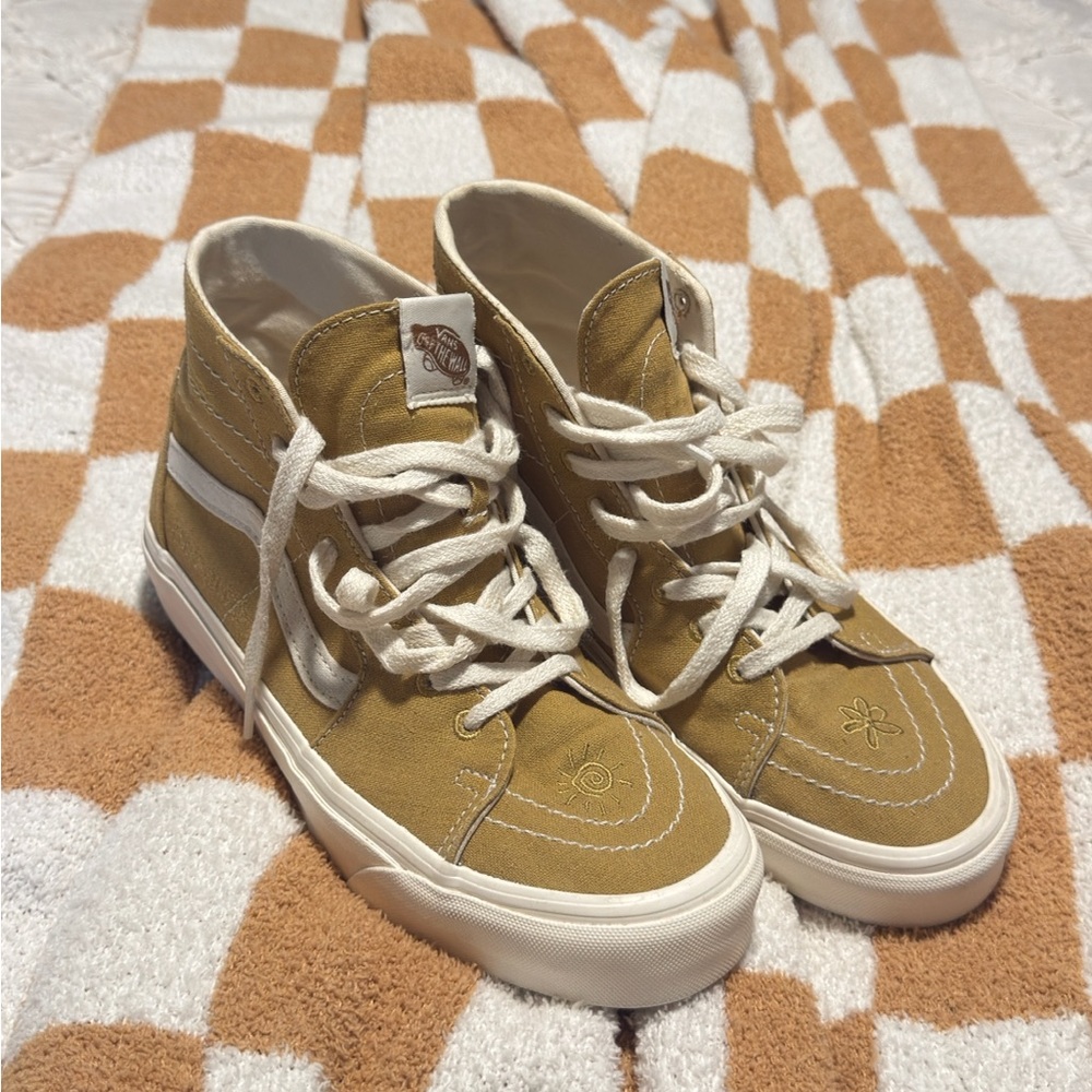 Yellow High-Top Vans W9